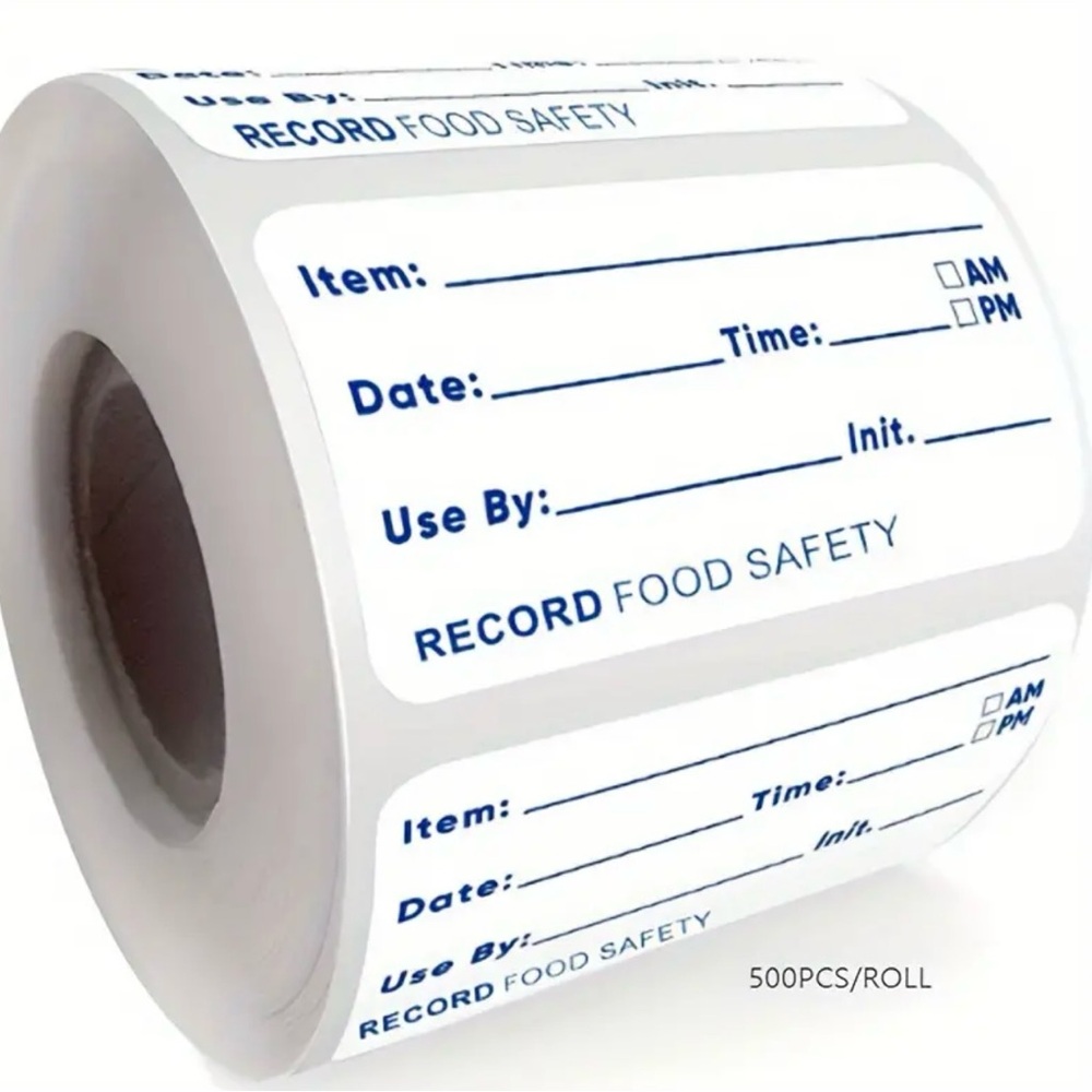 Labels Food Storage 1”x2” 500ct Stickers